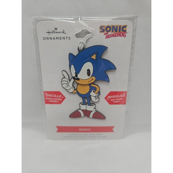 Hallmark Sonic The Hedgehog Wiggles on Tree Metal Ornament - Picture 1 of 7